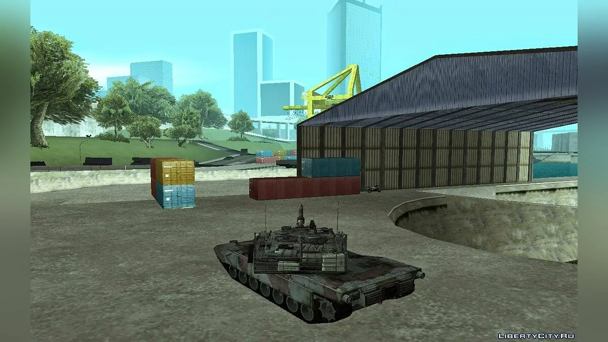 M1A2 أبرامز تمويه أزرق غابات / جي تي إيه سان أندرياس