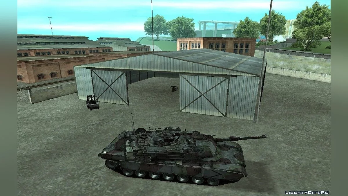 M1A2 أبرامز تمويه أزرق غابات / جي تي إيه سان أندرياس