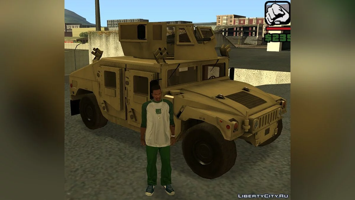 PR BF2: US Army UpArmored Humvee Equipped with MK19 / GTA San Andreas