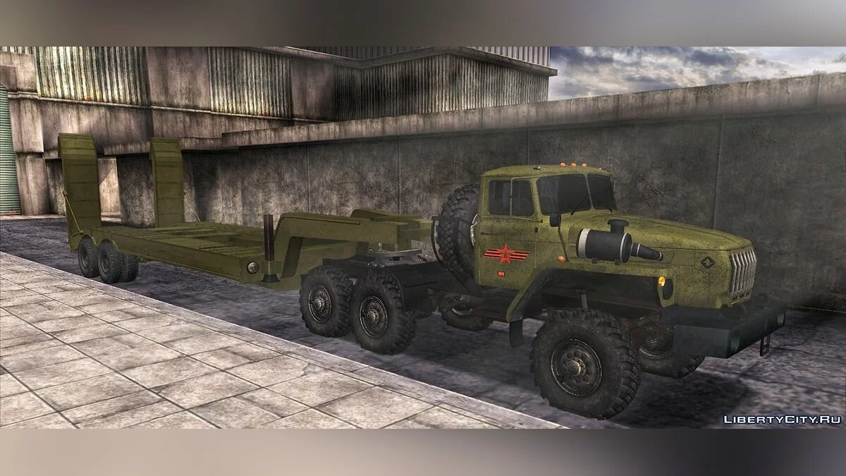УРАЛ 4320 та Трал з ІСУ-152 / GTA San Andreas