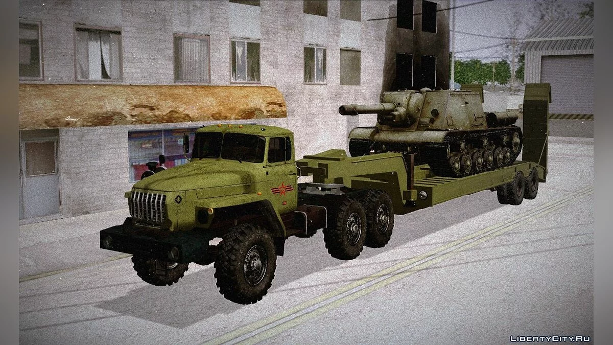 УРАЛ 4320 та Трал з ІСУ-152 / GTA San Andreas