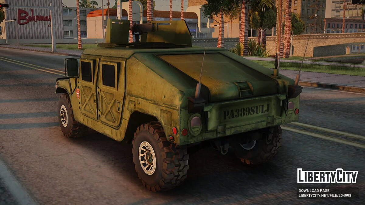Humvee Exército Sérvio / GTA San Andreas