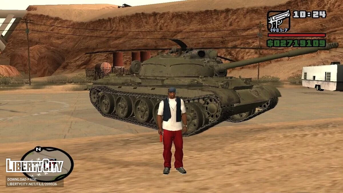 Czołg T-62 / GTA San Andreas