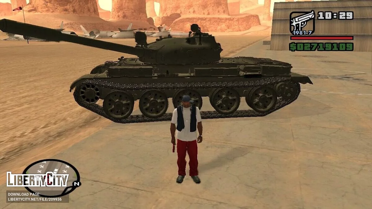 Czołg T-62 / GTA San Andreas