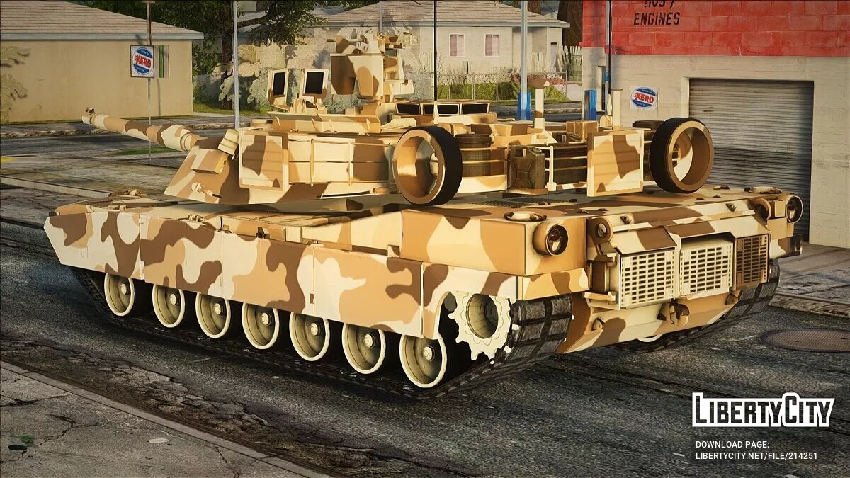 M1A2 Abrams w kamuflażu pustynnym / GTA San Andreas