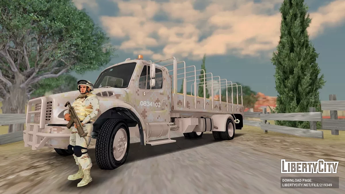 Camion Freightliner M2 Sedena en Cromatique Demeto / GTA San Andreas