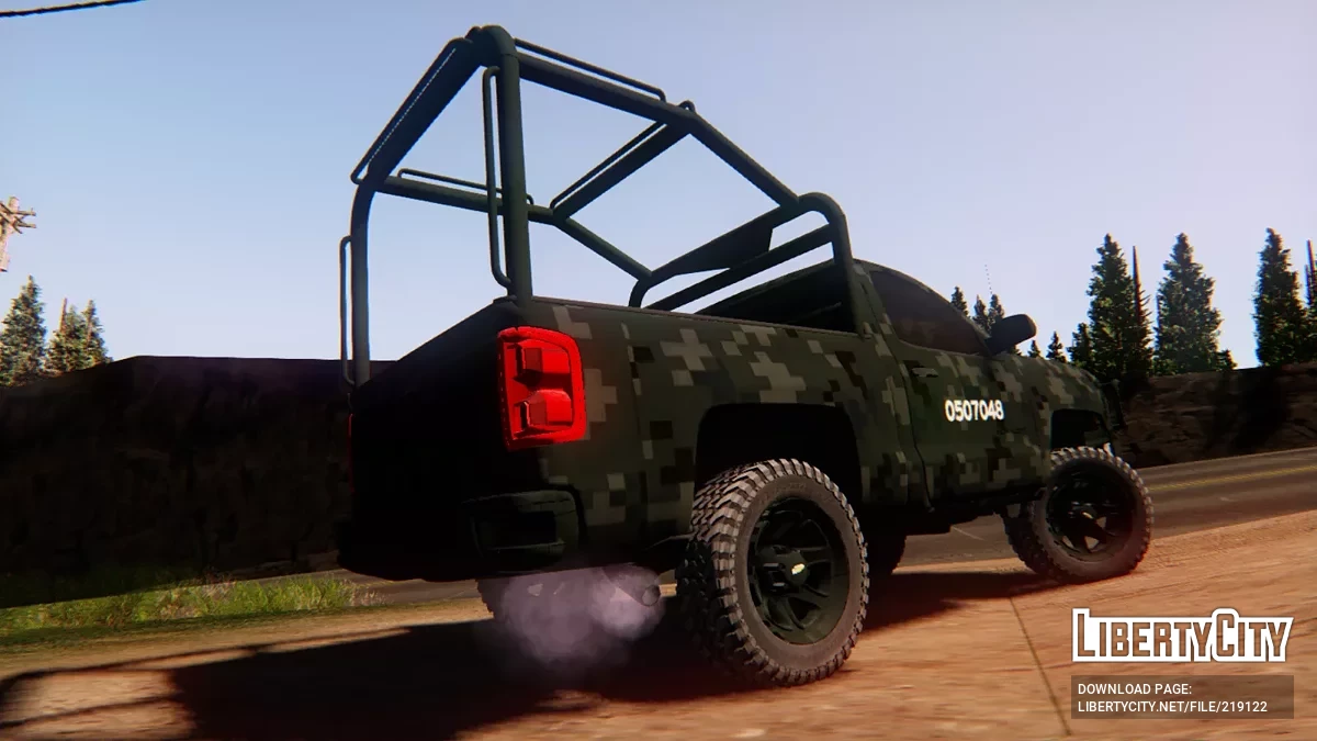 Chevrolet Silverado Cabina Sencilla SEDENA Bosque / GTA San Andreas