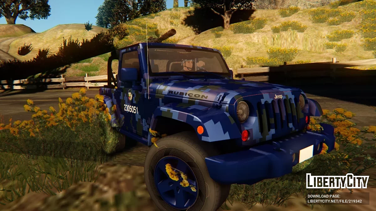 Jeep Rubicon Fuerza Aérea Mexicana / GTA San Andreas
