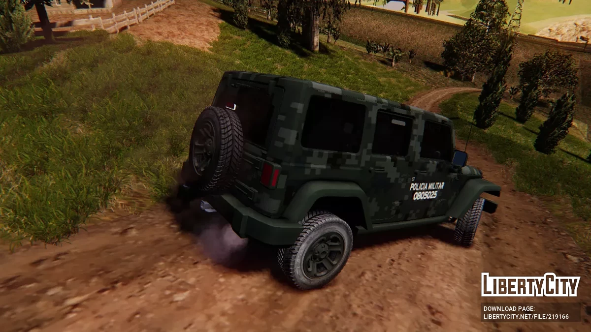 Jeep Wrangler Policia Militar / GTA San Andreas
