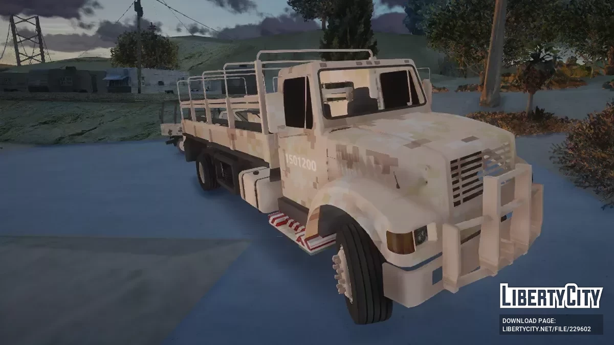 Caminhão Internacional Exército Mexicano Deserto / GTA San Andreas