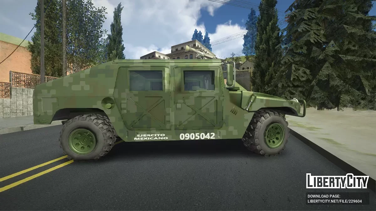 Humvee do Exército Mexicano na Floresta / GTA San Andreas