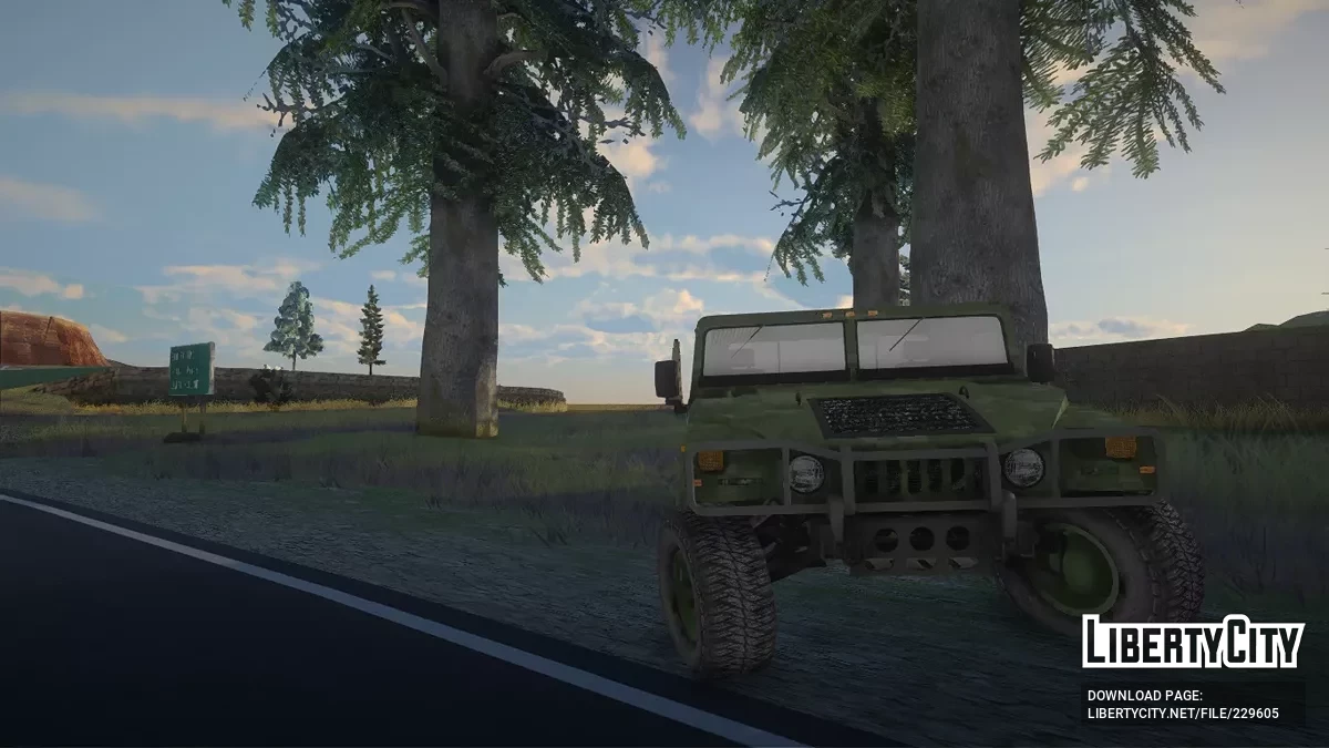 Transporte Humvee do Exército Mexicano na Floresta / GTA San Andreas