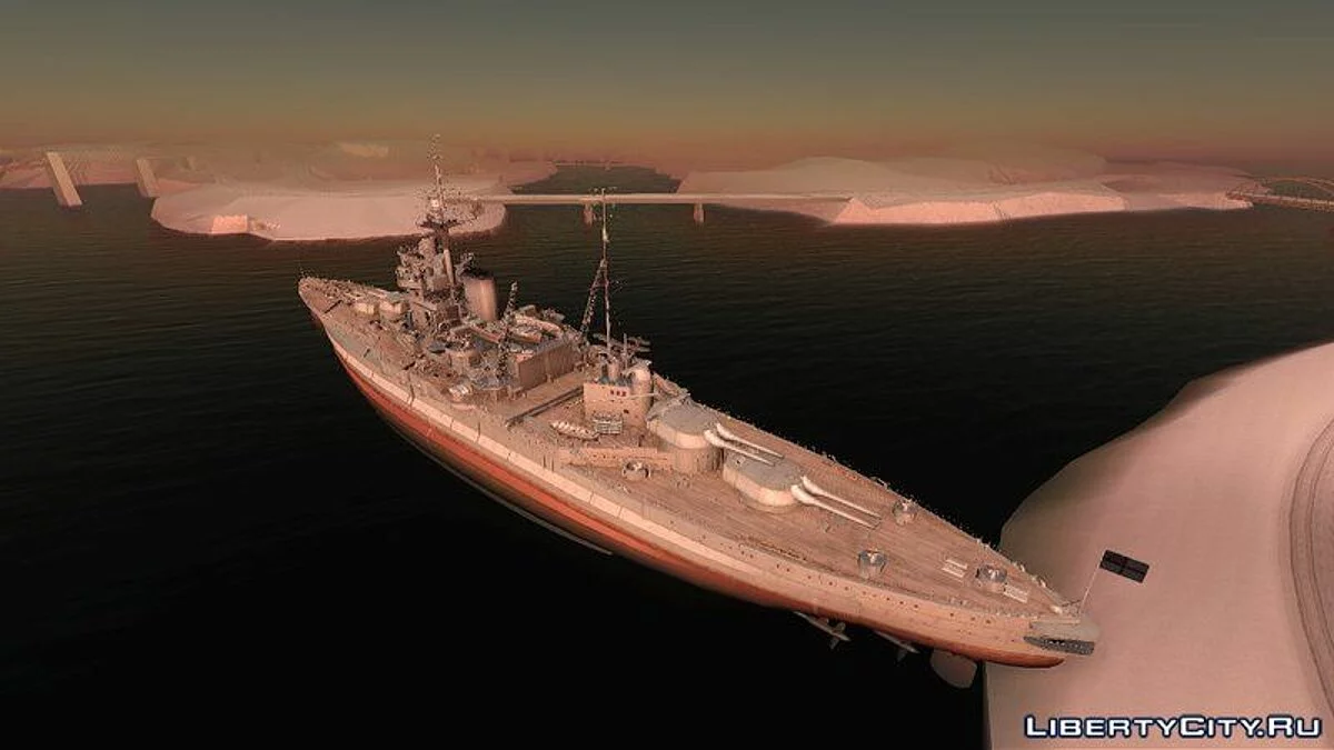 Navio de Guerra HMS Warspite / GTA San Andreas