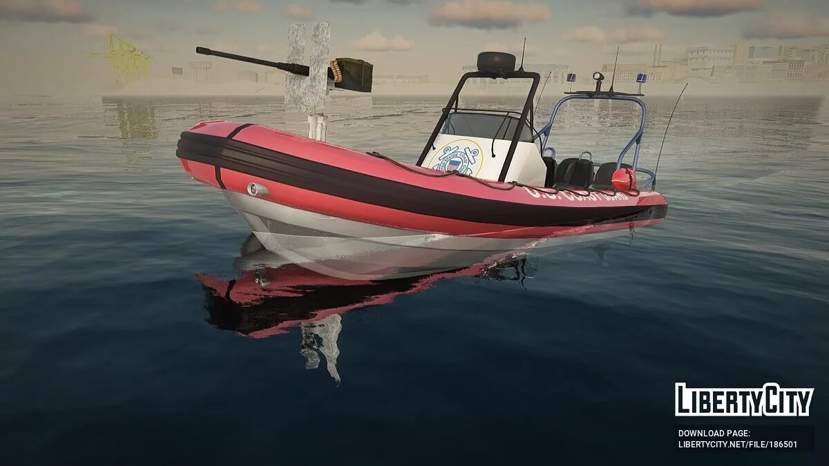 GTA CW Nagasaki Coast Guard Dinghy / جي تي إيه سان أندرياس