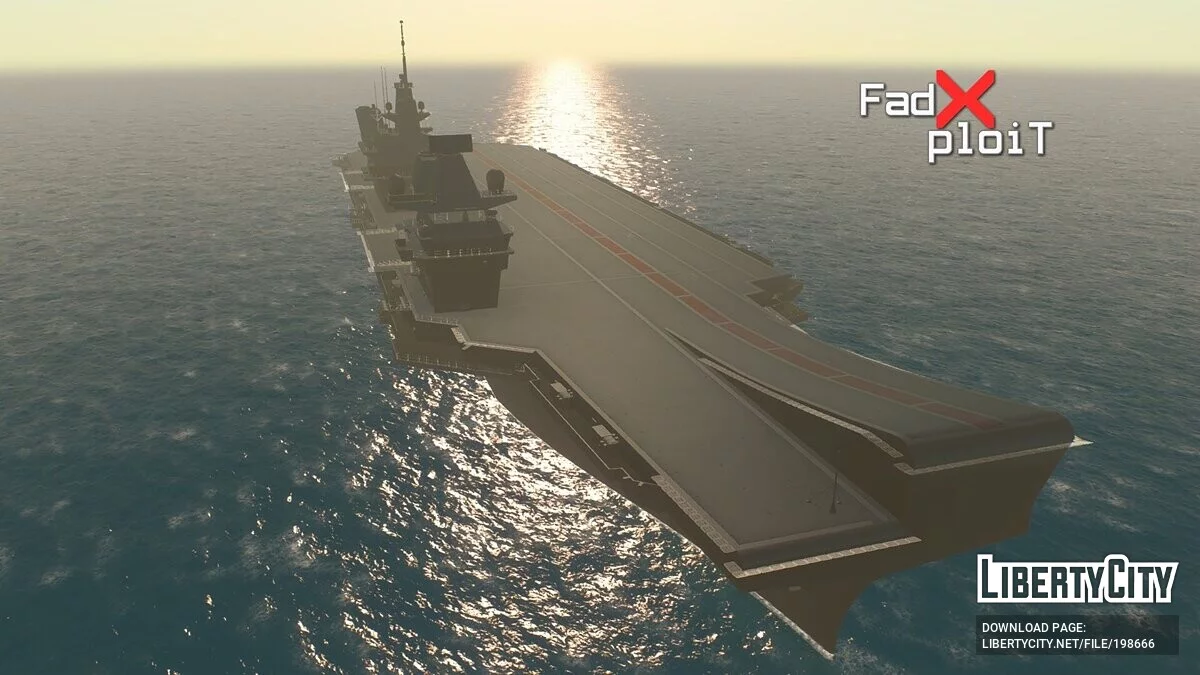 Авіаносець HMS Queen Elizabeth (R08) / GTA San Andreas