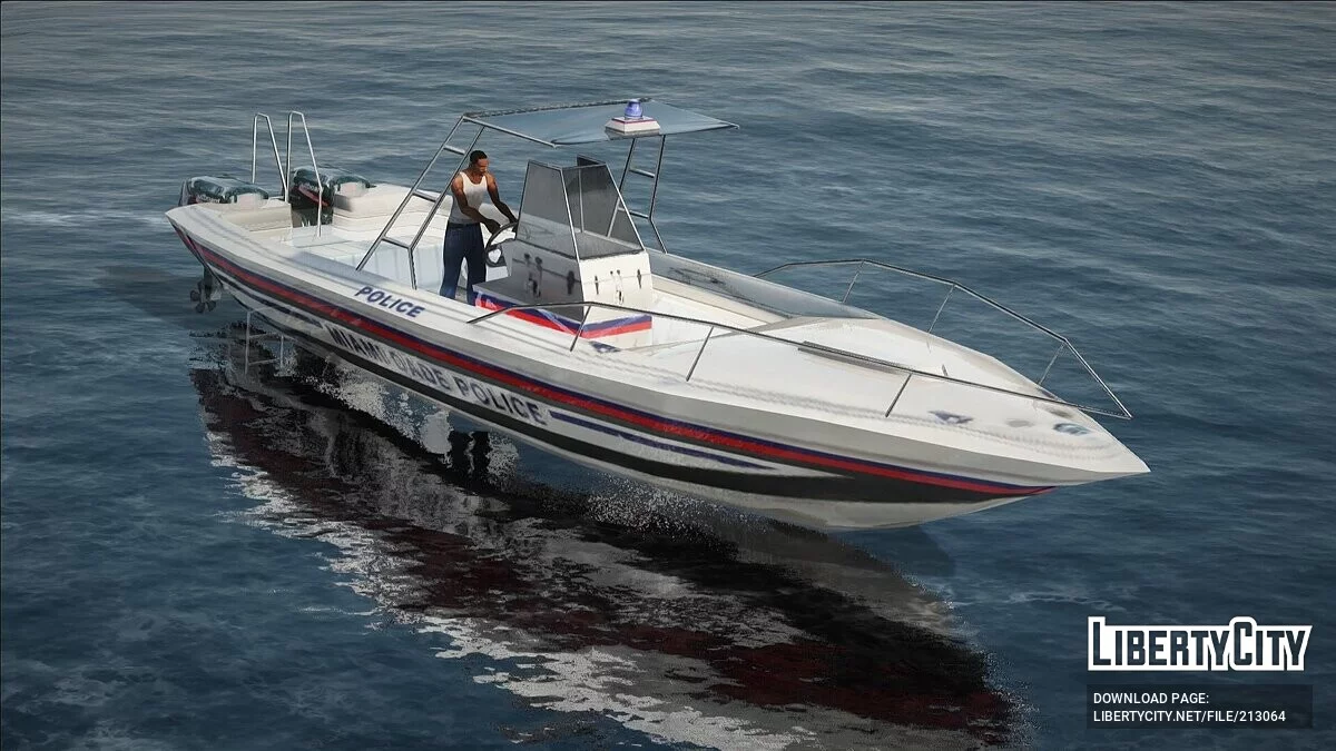 DRIV3R Miami Police Boat / GTA San Andreas
