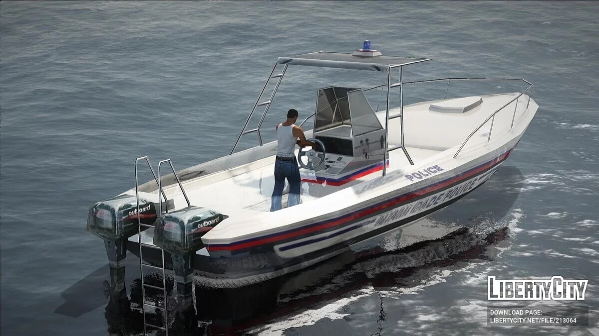 DRIV3R Miami Police Boat / GTA San Andreas