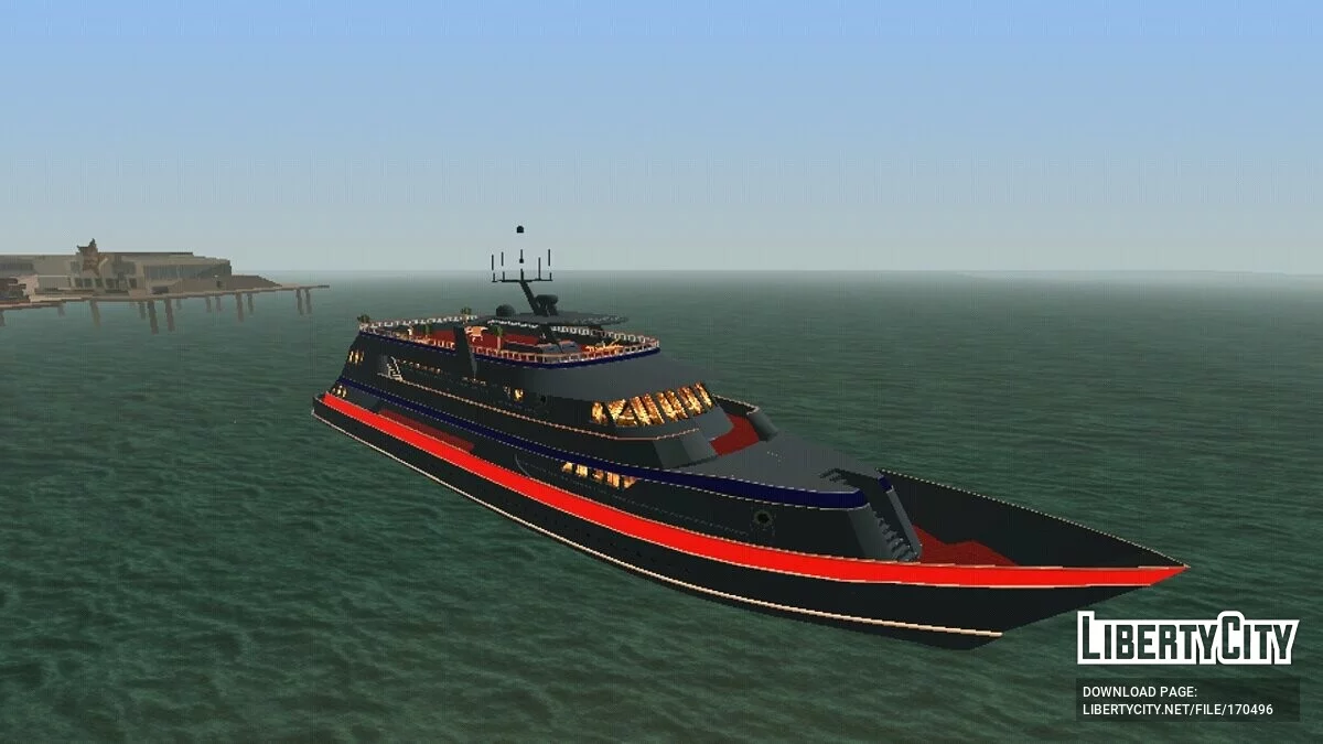 Yacht from Vice City (GTA 5 style) / GTA San Andreas (iOS, Android)