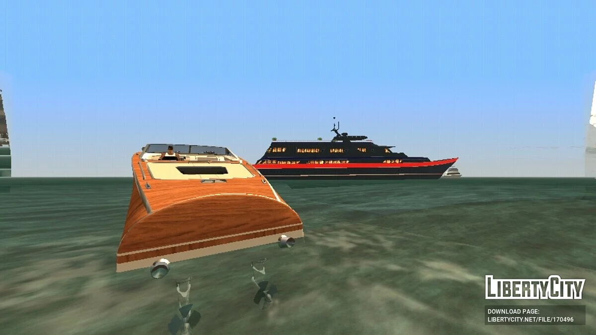 Yacht from Vice City (GTA 5 style) / GTA San Andreas (iOS, Android)