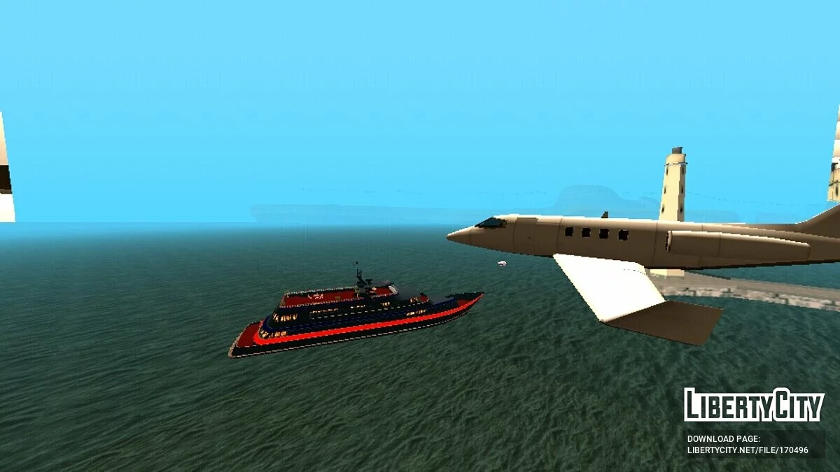 Yacht from Vice City (GTA 5 style) / GTA San Andreas (iOS, Android)