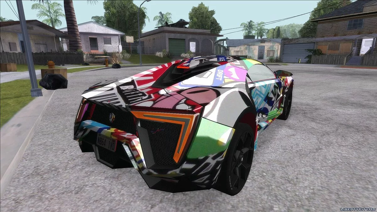 W-Motors Lykan Hypersport 2013 Stickers Editions / GTA San Andreas