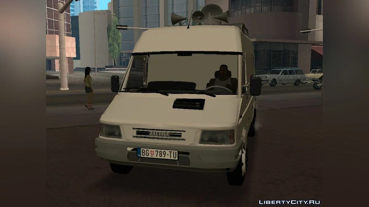 Zastava Daily RTS Newsvan / GTA San Andreas