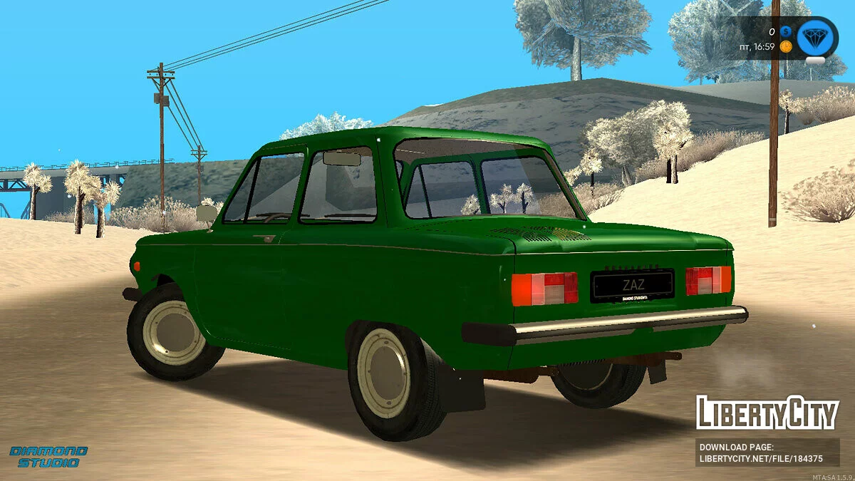 ZAZ-968M + CCD / GTA San Andreas