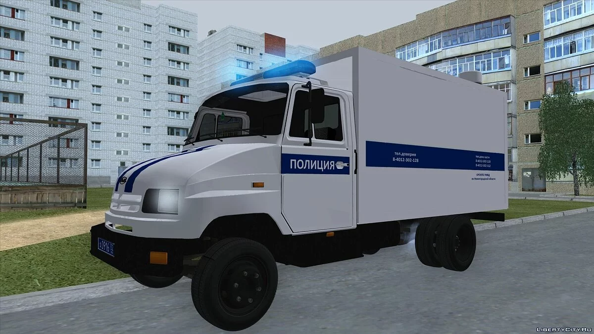 ЗІЛ-5301 "Бичок" Автозак МВС Росії / GTA San Andreas