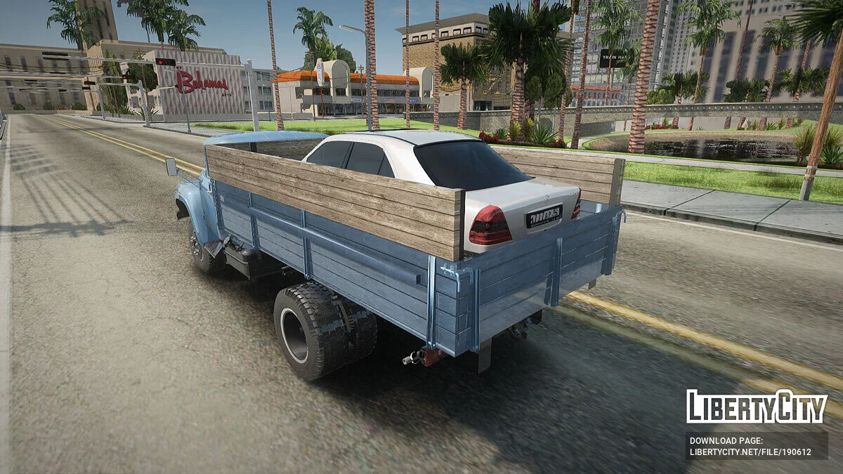 SIL mit kaputtem Mercedes / GTA San Andreas