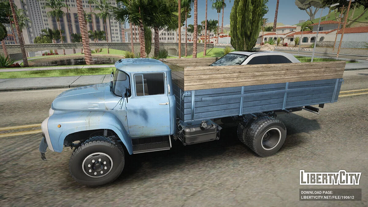 SIL mit kaputtem Mercedes / GTA San Andreas