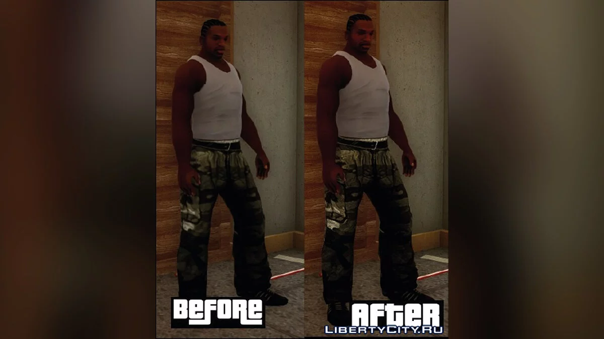 Vêtements améliorés avec 2x AI Upscale / GTA San Andreas : L'Édition Ultime
