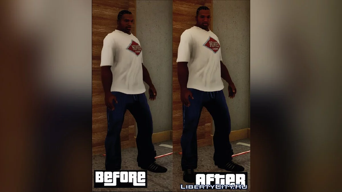Vêtements améliorés avec 2x AI Upscale / GTA San Andreas : L'Édition Ultime