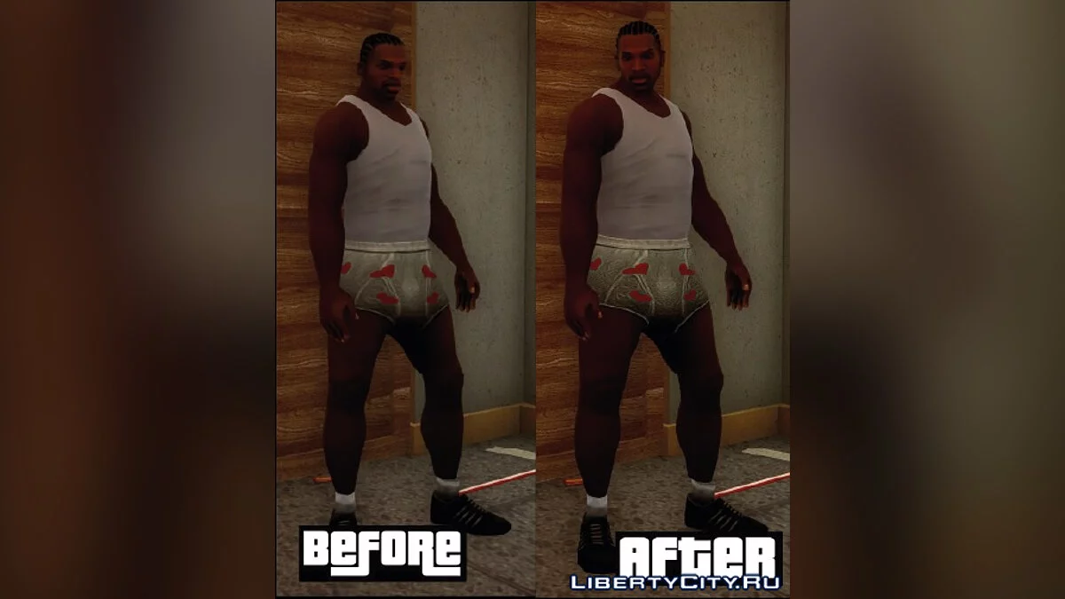 Vêtements améliorés avec 2x AI Upscale / GTA San Andreas : L'Édition Ultime