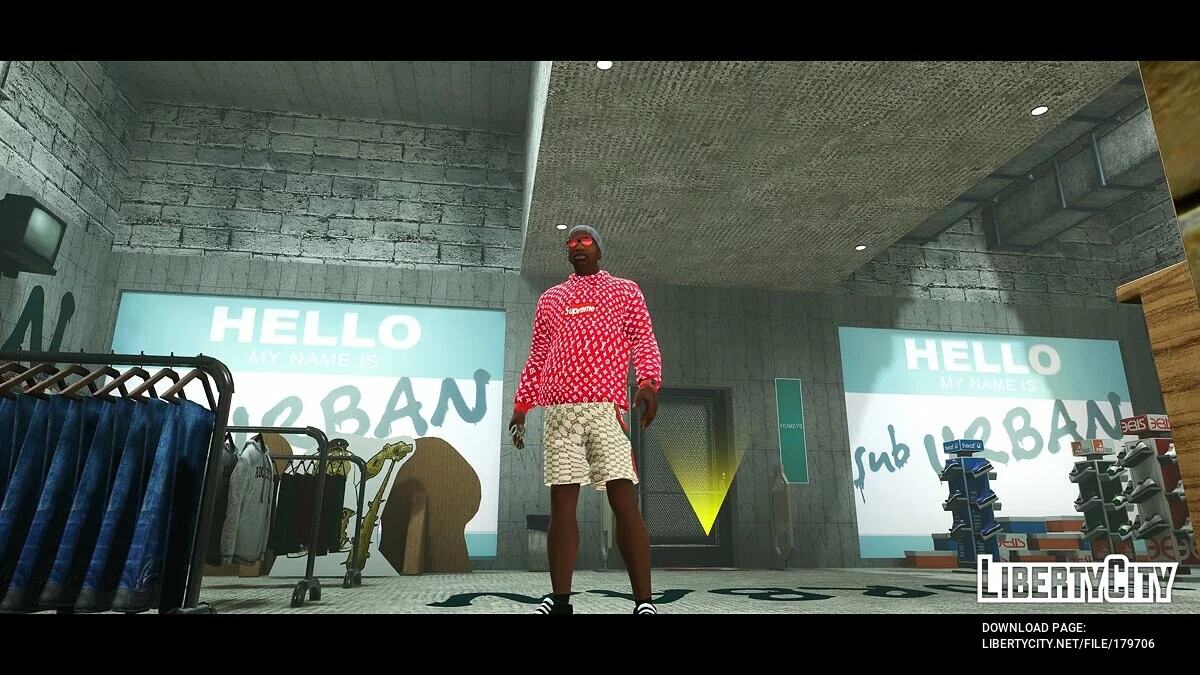 Худі Louis Vuitton Supreme / GTA San Andreas: The Definitive Edition