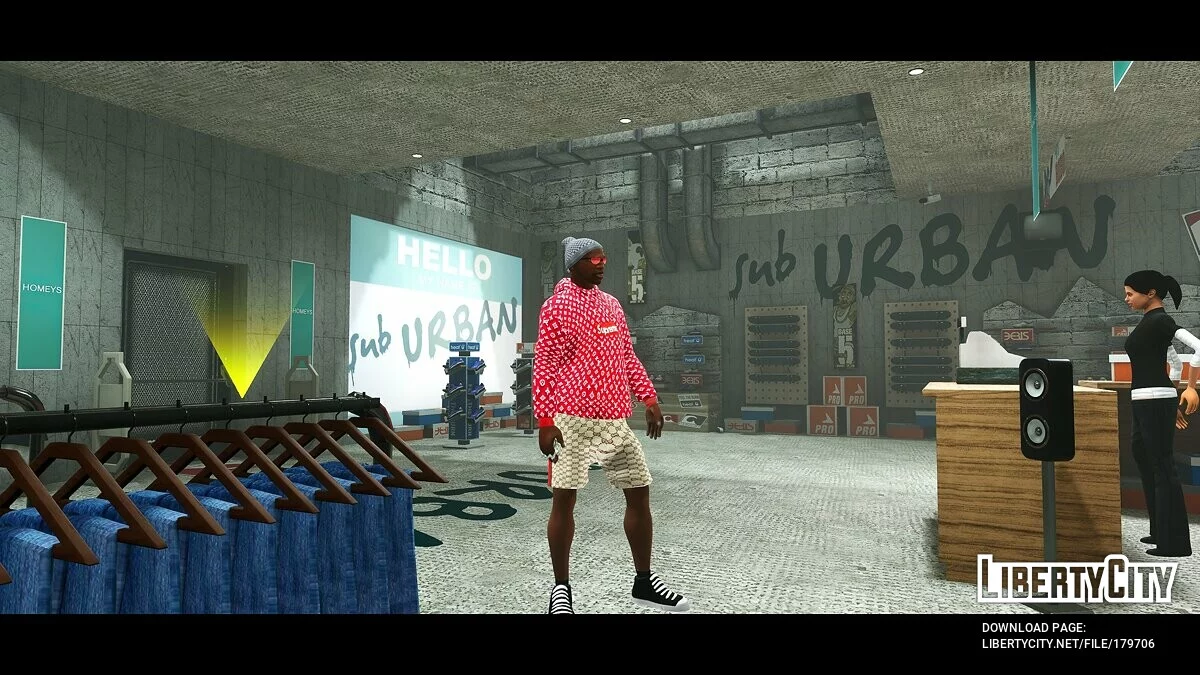 Худі Louis Vuitton Supreme / GTA San Andreas: The Definitive Edition
