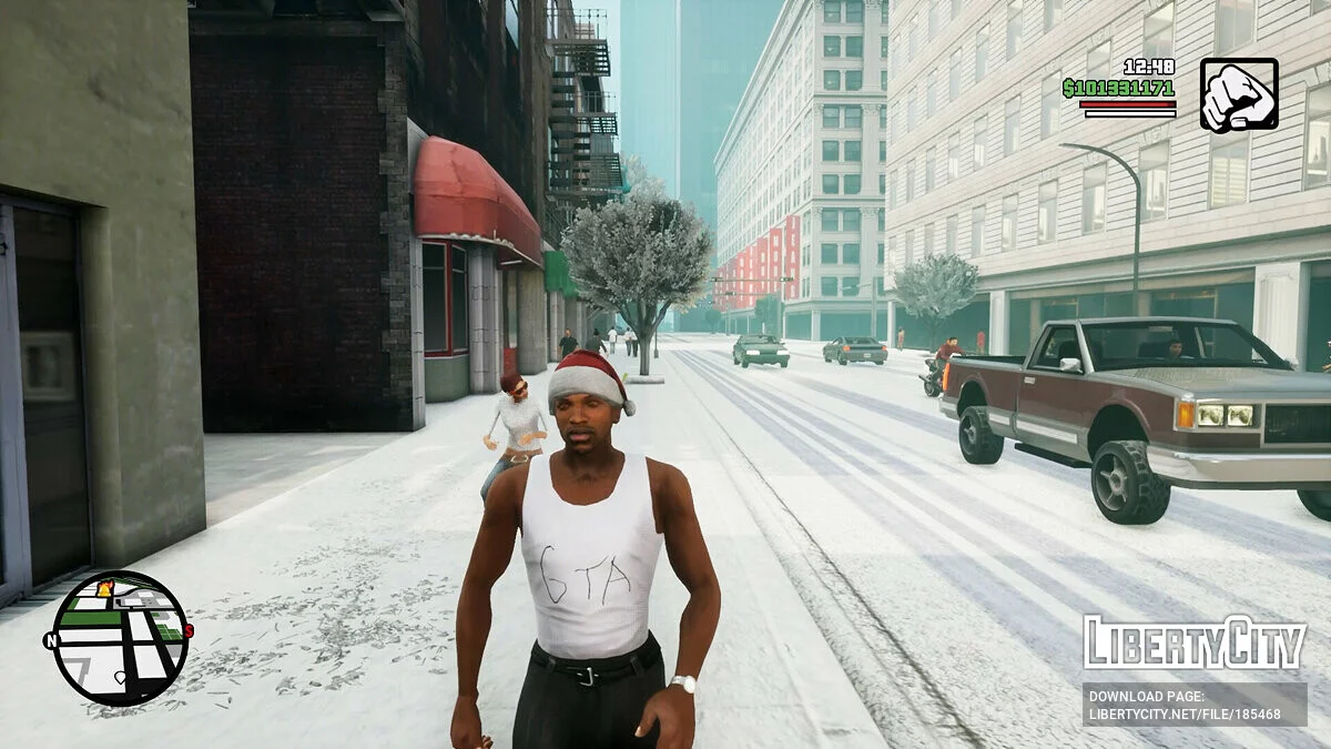 Новорічна шапка / GTA San Andreas: The Definitive Edition