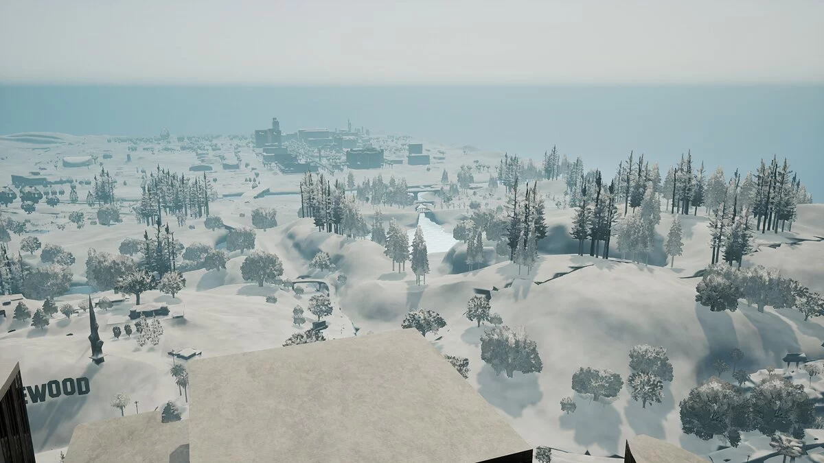 Snow Conversion 2021 - The state is covered in snow / GTA San Andreas: The Definitive Edition