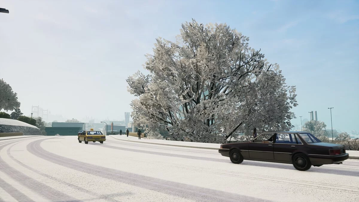 Snow Conversion 2021 - The state is covered in snow / GTA San Andreas: The Definitive Edition