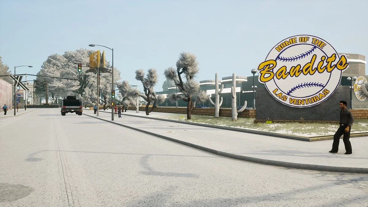 Snow Conversion 2021 - The state is covered in snow / GTA San Andreas: The Definitive Edition