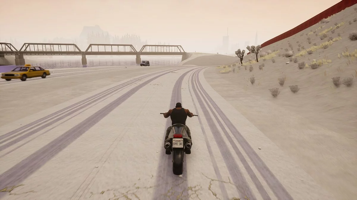 Snow Conversion 2021 - The state is covered in snow / GTA San Andreas: The Definitive Edition