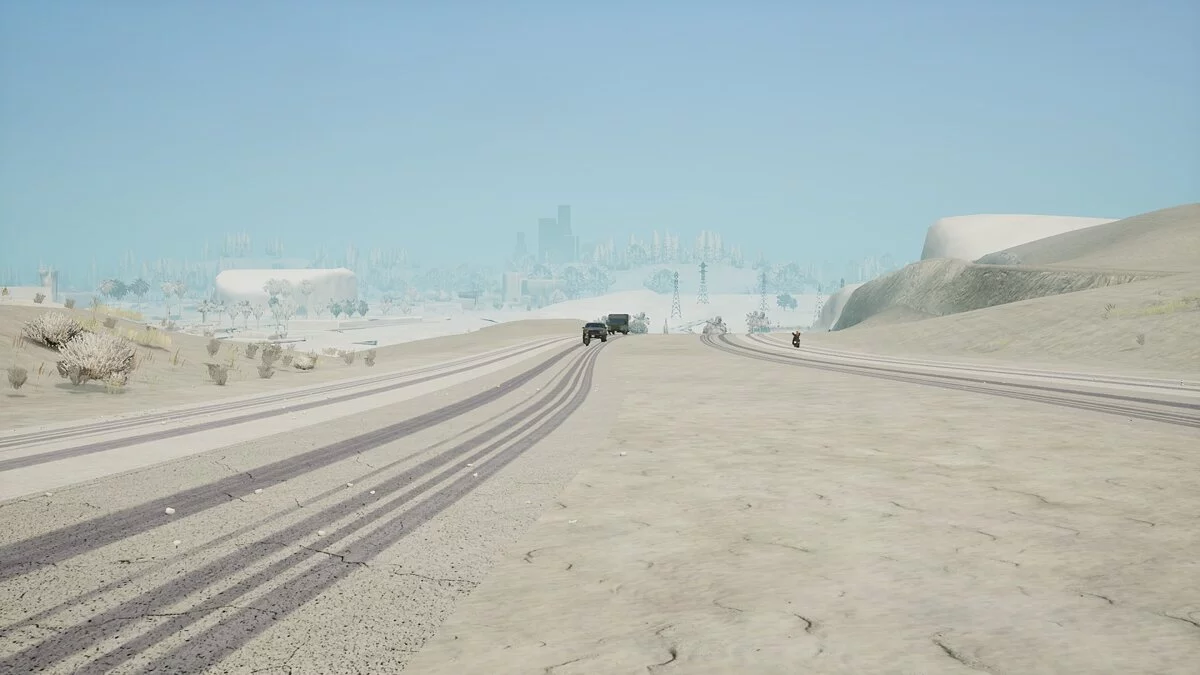Snow Conversion 2021 - The state is covered in snow / GTA San Andreas: The Definitive Edition