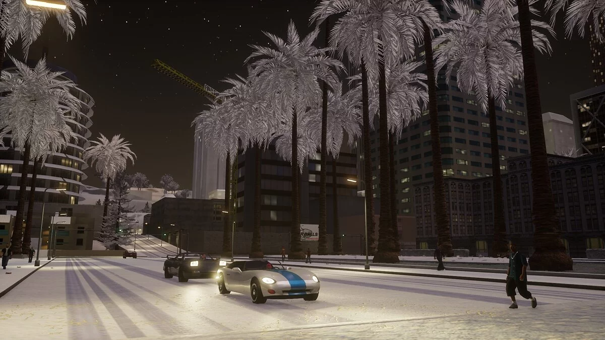 Snow Conversion 2021 - The state is covered in snow / GTA San Andreas: The Definitive Edition
