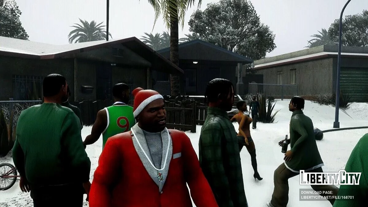 Рождественский мод / GTA San Andreas: The Definitive Edition
