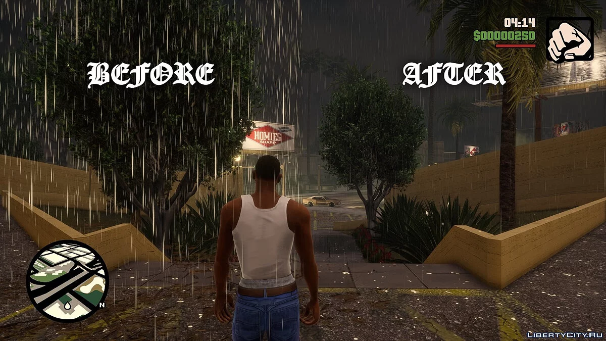 Corrección de lluvia v1.3 / GTA San Andreas: La Edición Definitiva