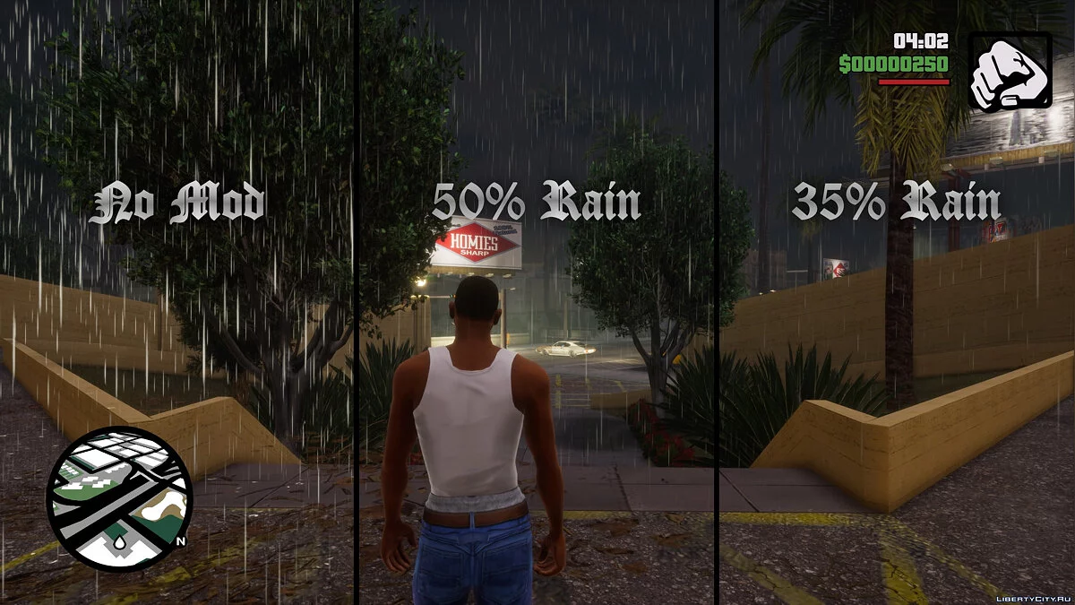 Виправлення дощу v1.3 / GTA San Andreas: The Definitive Edition