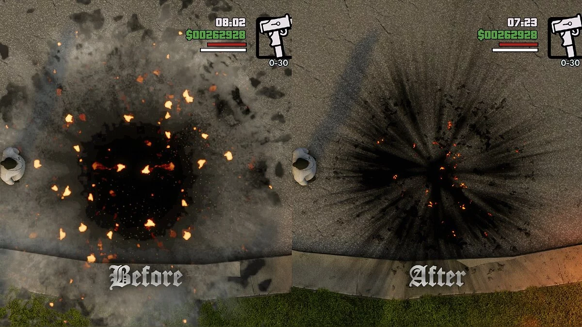 Виправлення ефектів v1 [GTA 3, VC, SA] / GTA San Andreas: The Definitive Edition