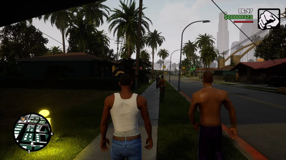 Shirtless Ped Skin Color Fix / GTA San Andreas: The Definitive Edition