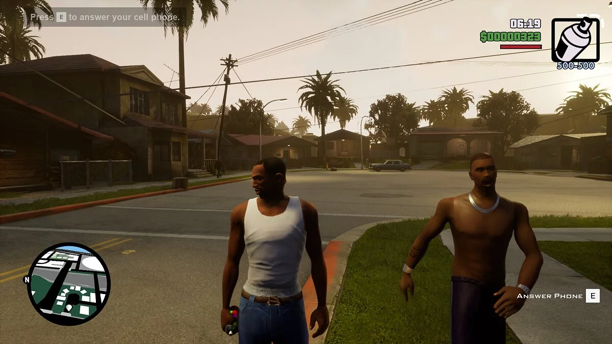 Shirtless Ped Skin Color Fix / GTA San Andreas: The Definitive Edition