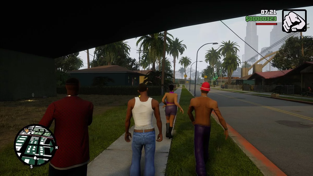 Shirtless Ped Skin Color Fix / GTA San Andreas: The Definitive Edition