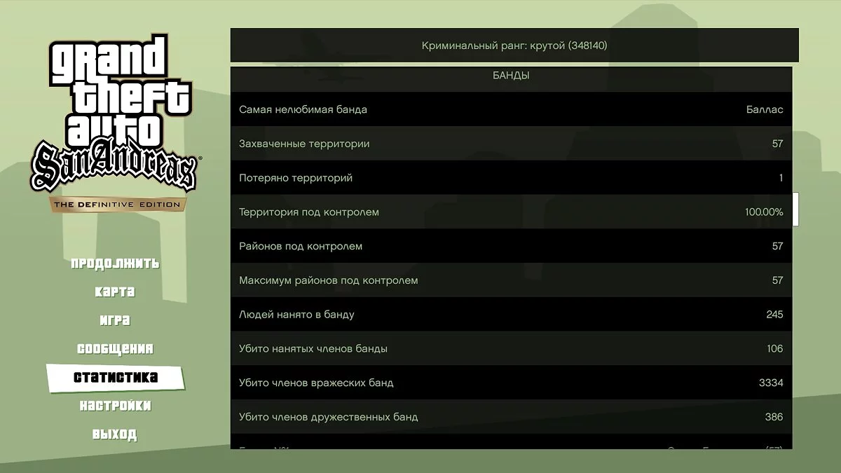 Riot - Save before the mission «Los Desperados» / GTA San Andreas: The Definitive Edition